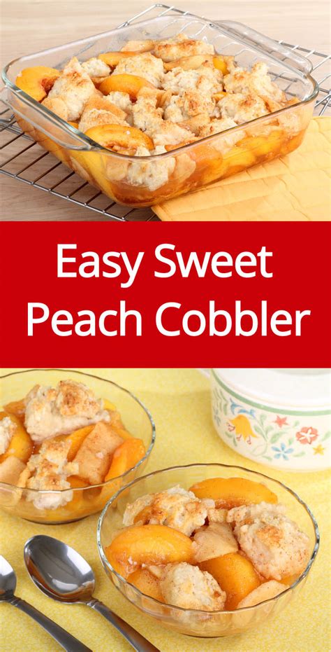 Peach Cobbler With Canned Peaches And Jiffy Cake Mix - Get More Anythink's