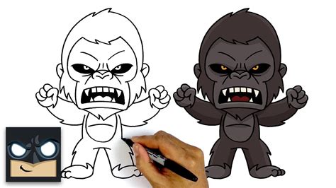 How To Draw King Kong | Step By Step Tutorial - YouTube