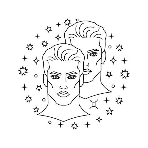 Gemini zodiac sign 46364906 Vector Art at Vecteezy