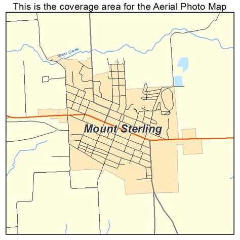 Aerial Photography Map of Mount Sterling, IL Illinois