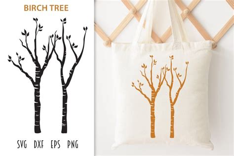 Birch Tree SVG - Birch Tree Pair Cut File