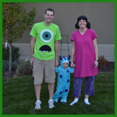 Monsters Inc. Family Halloween Costumes. Mike Wazowski, Sulley, Boo ...