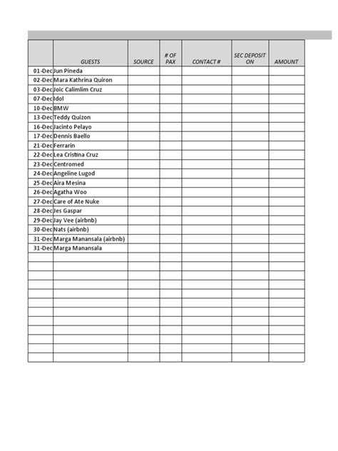 Monitoring Sheet | PDF