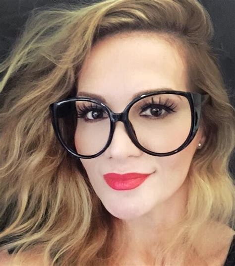 Oversized Large Big Round Cat Eye Clear Lens BOHO Style Nerd Glasses ...