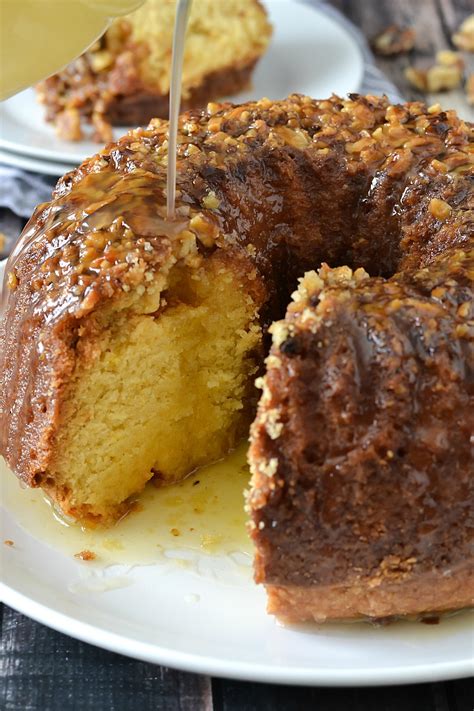 Rum Cake with Butter Rum Glaze | Mother Thyme