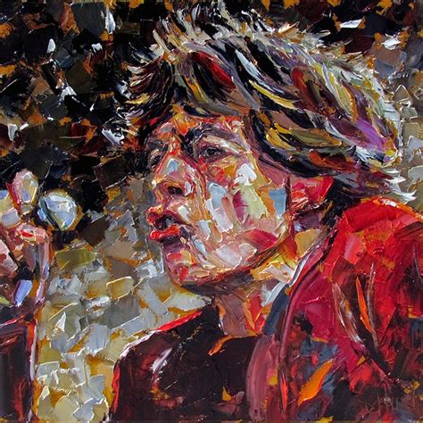 Debra Hurd Original Paintings AND Jazz Art: Mick Jagger Portrait rock painting art rolling ...