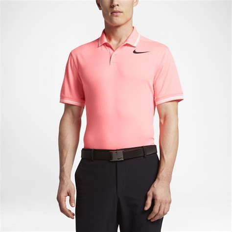 Lyst - Nike Dry Tipped Men's Slim Fit Golf Polo Shirt in Pink for Men