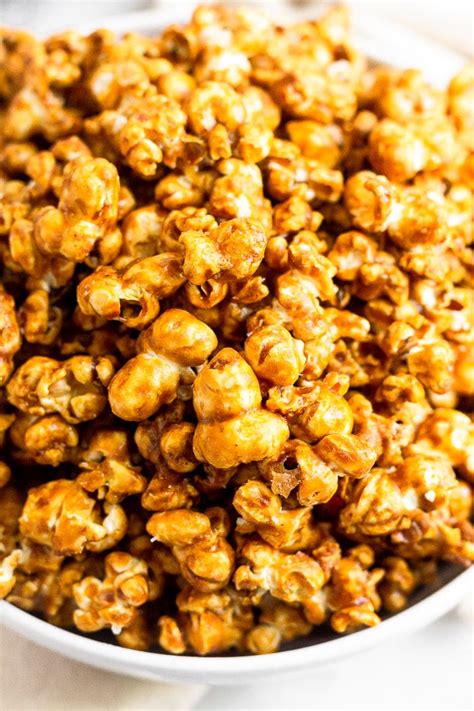 Homemade Caramel Popcorn Recipe (no corn syrup) - Eat the Gains