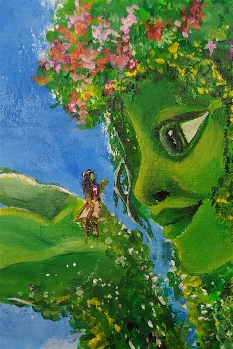 Te fiti from Moana | Disney Princess Moana| Acrylic Painting | Disney paintings, Princess ...