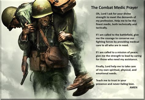 The Combat Medic Prayer | Combat medic, Army medic, Medical quotes