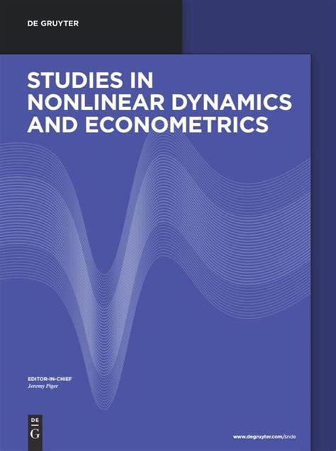 Studies in Nonlinear Dynamics & Econometrics