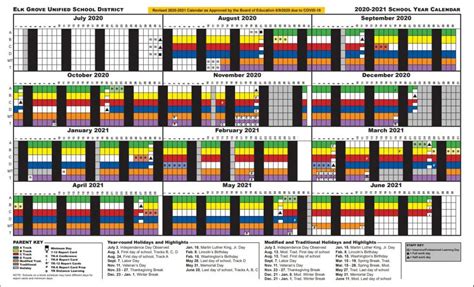 Elk Grove Unified School District Board Approves Revised 2020-2021 School Year Calendar - Elk ...