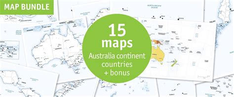 Buy 15 Vector Maps Australia Countries: Sale Price 71% Off