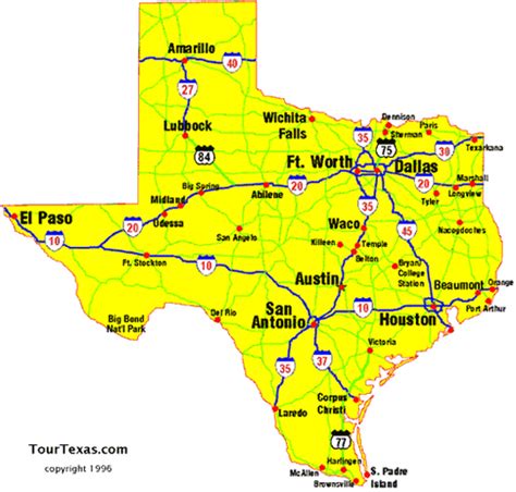 Road Map Of Texas - Willy Julietta