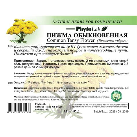 Common Tansy Flower | Phytolab Shop