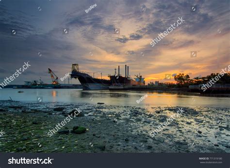 Container Terminal Shipyard Pasir Gudang Johor Stock Photo 771319180 ...