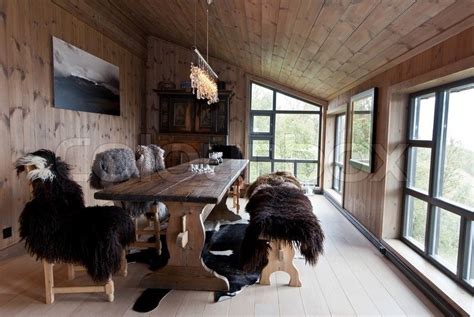 Traditionall norwegian house interior | Stock Photo | Colourbox ...