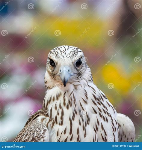 White Falcon(National Bird of the United Arab Emirates), Close-up Stock Image - Image of animal ...