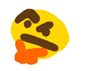 Meme thinking emoji - Drawception