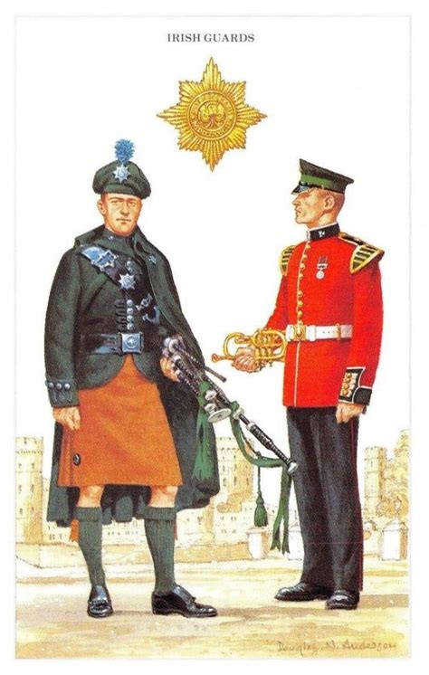 Postcard the British Army Series No.24 Irish Guards by Geoff - Etsy | British army, British army ...