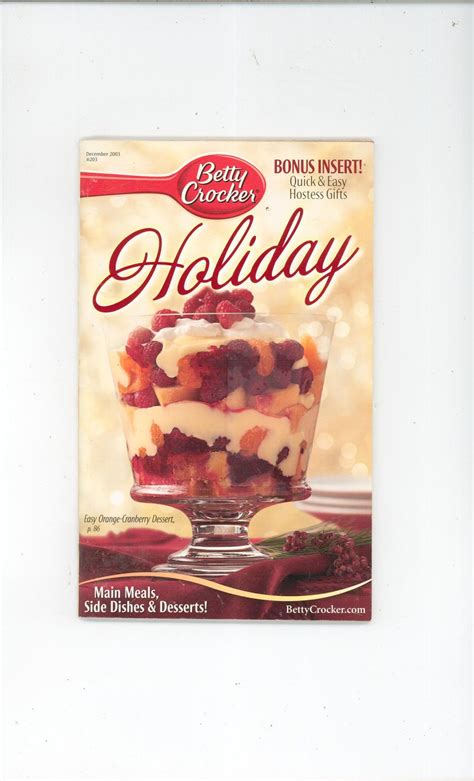 Betty Crocker Holiday Cookbook #203 2003