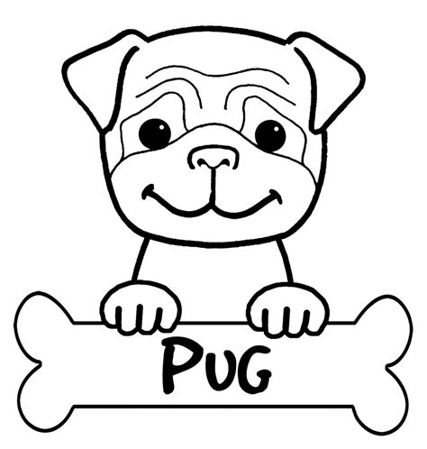 Pug Coloring Pages - Best Coloring Pages For Kids