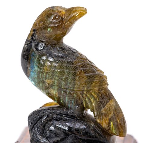 Unlock Serenity and Magic with the Labradorite Carving Bird - Shop Now! – Regis Galerie