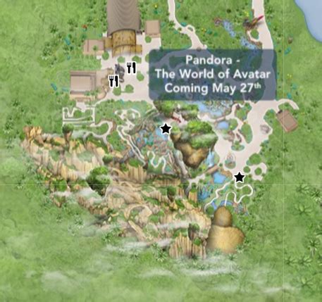 Disney World Maps Updated to Add Pandora: World of Avatar – DisKingdom.com