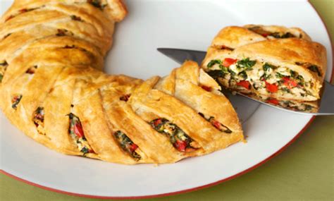 Chicken Spinach Fontina Braid - Puff Pastry