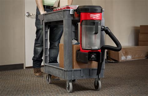 MILWAUKEE Cordless Backpack Vacuum, 55 cfm, HEPA Vacuum Filtration Type, 1 gal, 15.2 lb Weight ...