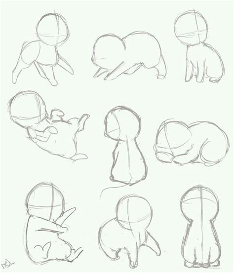 Chibi pet poses | Anime drawings tutorials, Drawings, Animal drawings