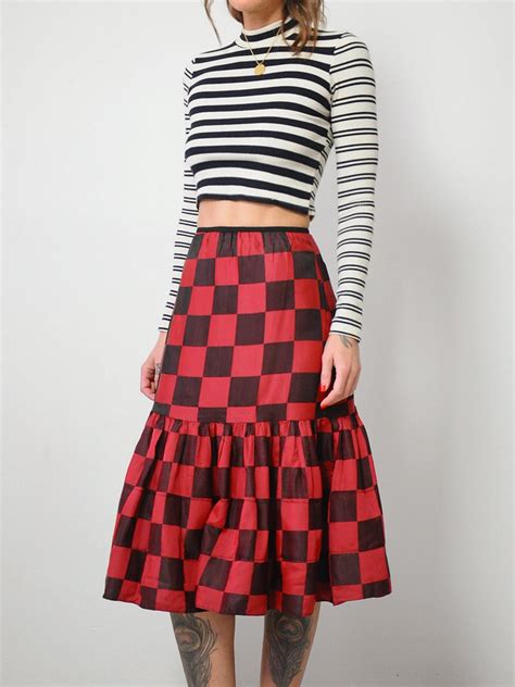 50's Checkered Tulle Skirt – NOIROHIO VINTAGE