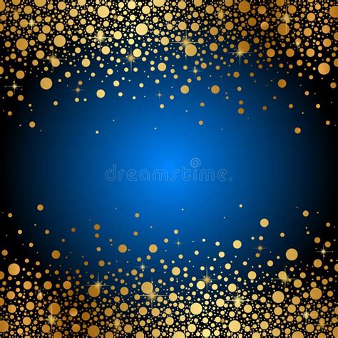 Royal Blue And Gold Sparkle Background