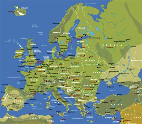 Map of Europe - JohoMaps