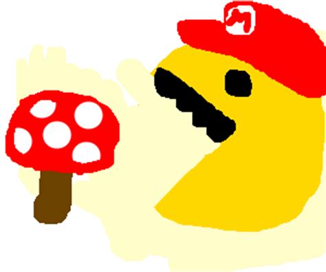 Mario eating a Mushroom - Drawception