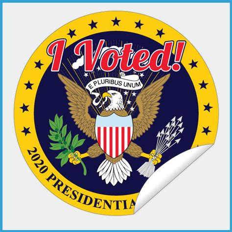 "I Voted! 2020 Presidential Election" Stickers, Limited Edition-Intab