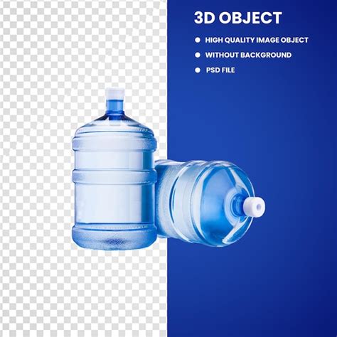 Premium PSD | Distilled water bottle