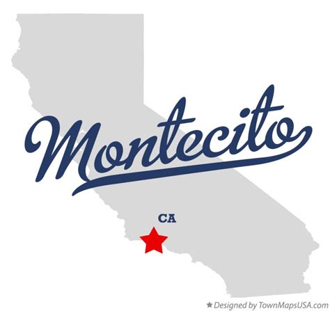 Map of Montecito, CA, California