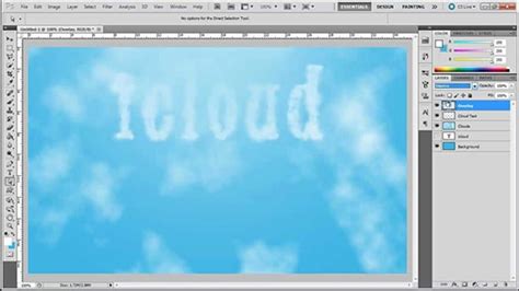 How to Create Custom Text Through Clouds in Photoshop | Clipping Path ...