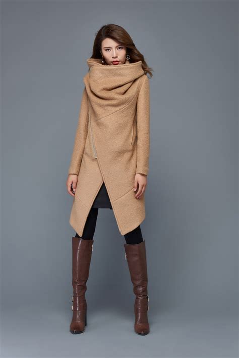 womens coats wool coat Asymmetrical coat coats jackets