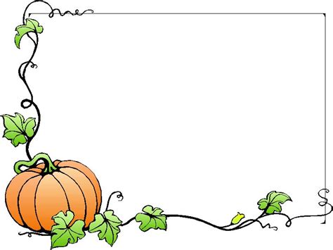 Autumn Pumpkin … | Clip art borders, Fall borders, Fall clip art