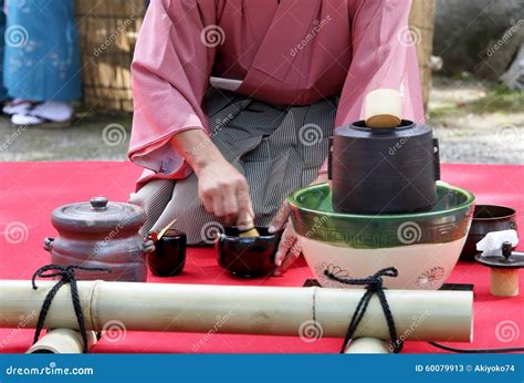 Japanese Green Tea Ceremony Stock Image - Image of drink, beautiful: 60079913