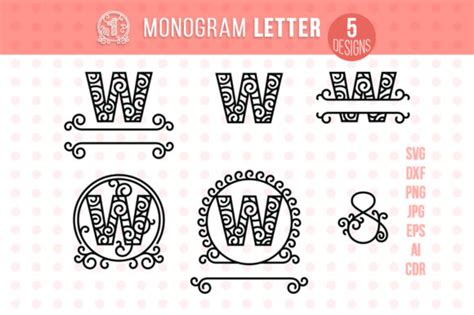 Monogram Letter W Graphic by danieladoychinovashop · Creative Fabrica