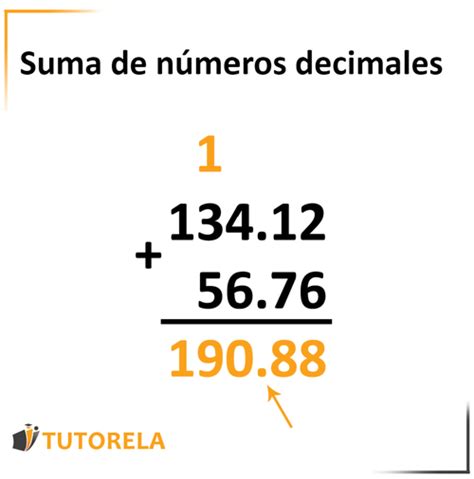 Suma y resta de números decimales | Tutorela