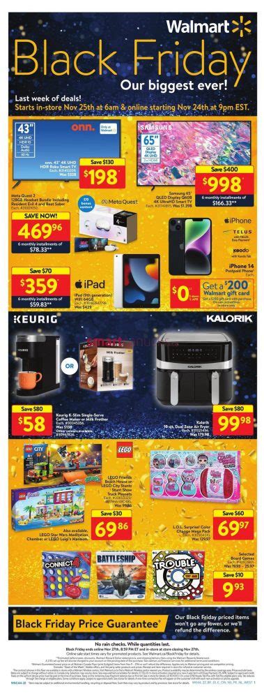 Walmart Canada Black Friday Flyer November 24th - 27th - Canadian ...