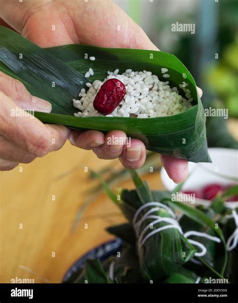 The Dragon Boat Festival food rice dumplings Stock Photo - Alamy