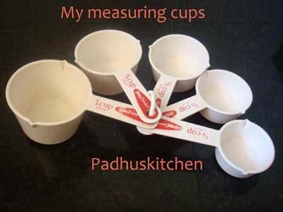 My Measuring Cups and Measuring Spoon | Padhuskitchen