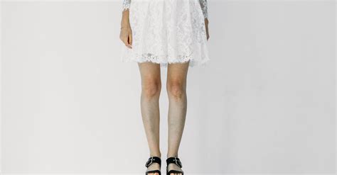 Woman in White Lace Dress Standing On A White Box · Free Stock Photo