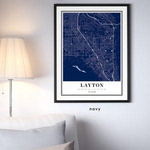 Layton Utah map Layton UT map Layton city map Layton print | Etsy