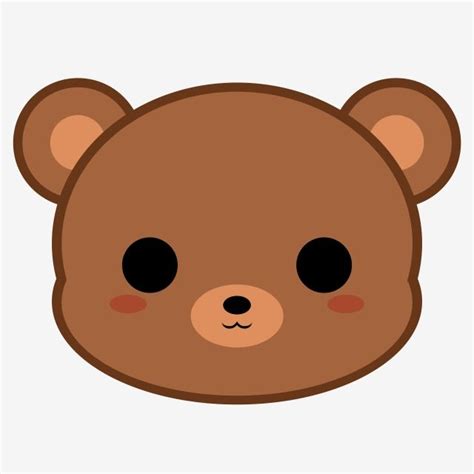 Cute Brown Bear Clipart Vector, Cute Brown Bear Head, Cute Clipart ...